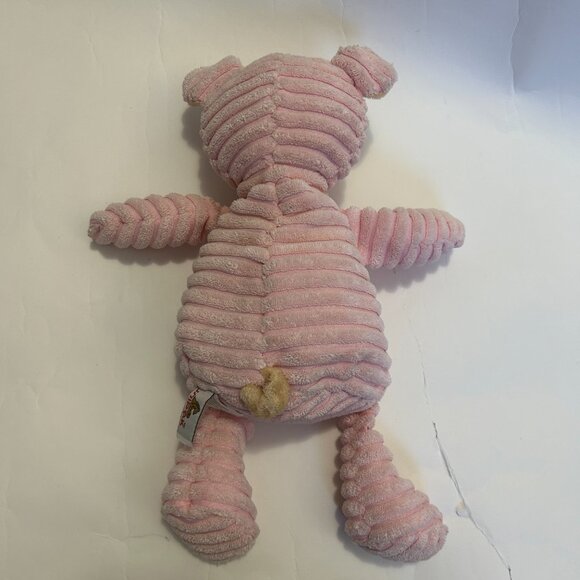 Unipak Kordy Pink Pig Plush Stuffed Animal Toy 14" wide wale corduroy - Picture 5 of 11